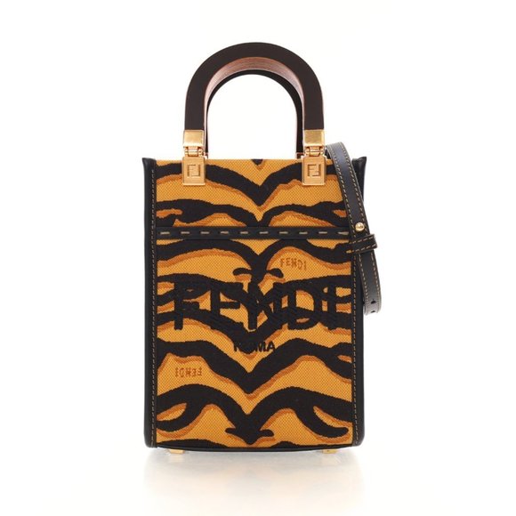 Fendi Mini Canvas Sunshine Shopper - Picture 1 of 15